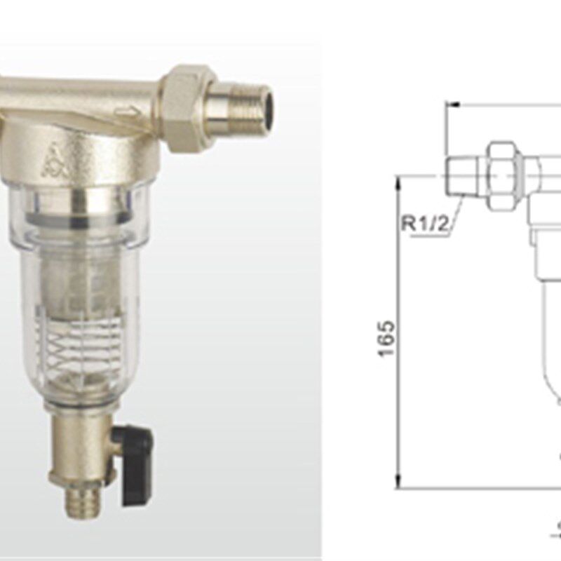 正品埃美柯605黄铜反冲洗外丝过滤器排污阀DN15(4分)1/2专卖店