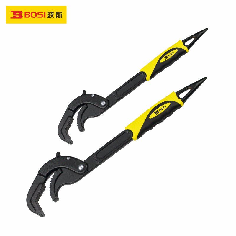 波斯工具高碳钢锻打2件套10寸14寸多功能自锁扳手14-60mmBS361014