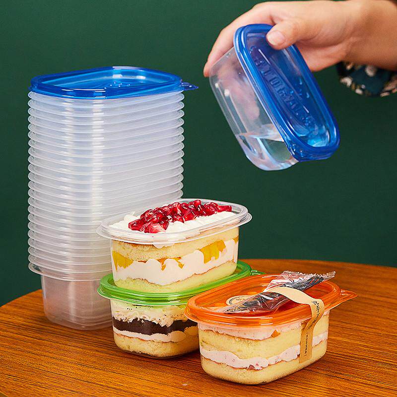 400套709ml一次性水果捞盒保鲜甜品280包装商用盒子打包饭盒餐盒