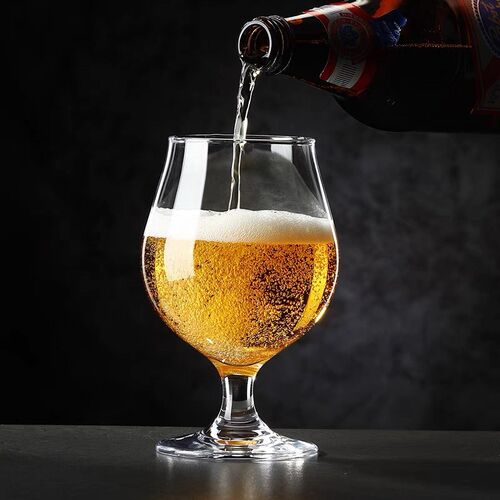精酿啤酒杯矮脚郁金香白兰地杯品鉴试饮试酒杯酒吧酒馆专用杯新款