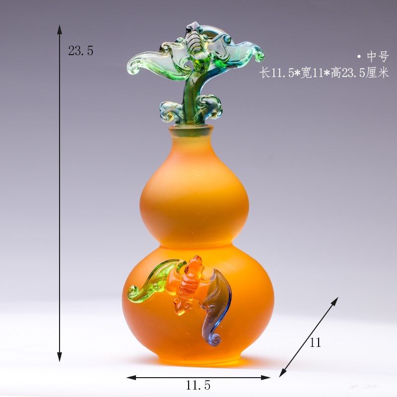 琉璃葫芦摆件大寿生日礼物父母亲长辈老年人寓意礼品祝寿工艺品