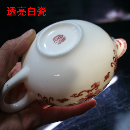 陶瓷公道杯白瓷大号茶海景德镇青花瓷功夫茶具公杯分茶器配件