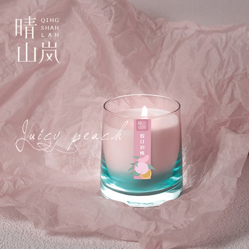 遇见林深晴山岚香薰蜡烛小众高级卧室书房家用摆件安神助眠送礼物