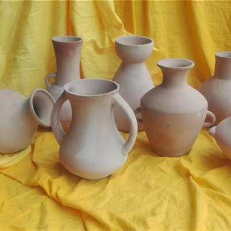 美术教具美术用品画材全陶罐+土陶罐可绘陶瓷器素描静物7件套装