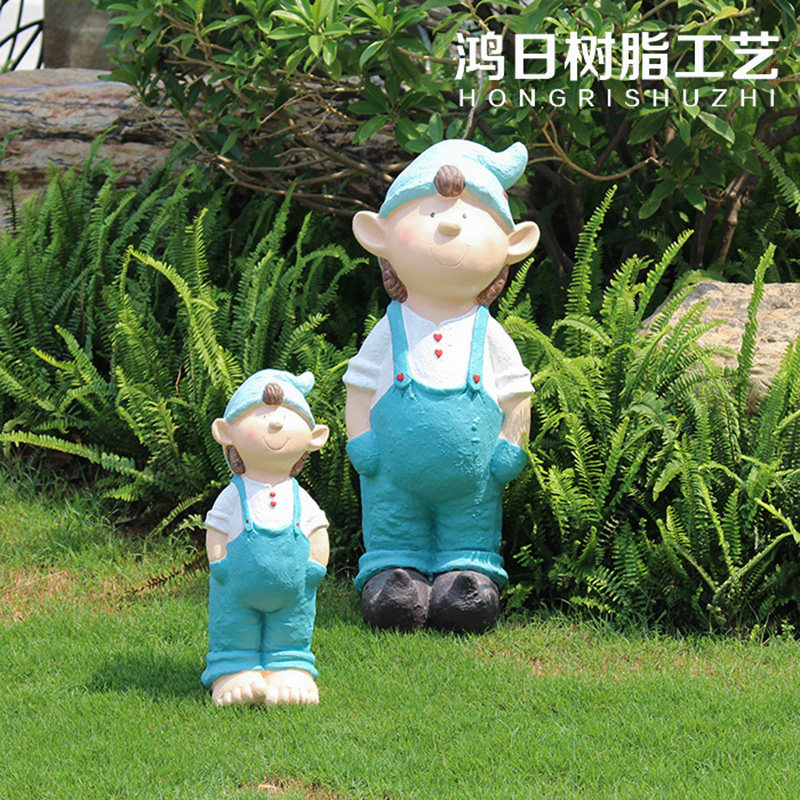 花园装饰 庭院别墅院子摆件户外幼儿园草坪装饰卡通人物雕塑摆件