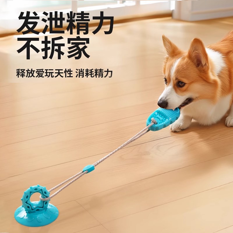 狗狗玩具解闷神器自嗨耐咬不烂磨牙吸盘边牧消耗体力小狗宠物用品