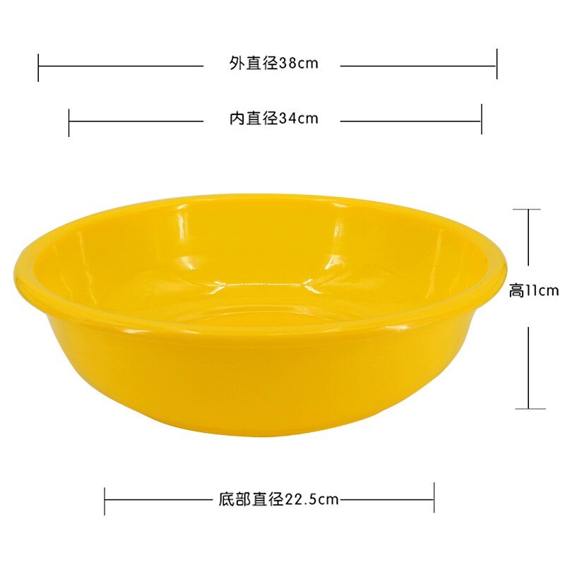 制式黄脸盆学校单位宿舍新式橄榄绿脸盆塑料加厚防摔耐用洗脸盆