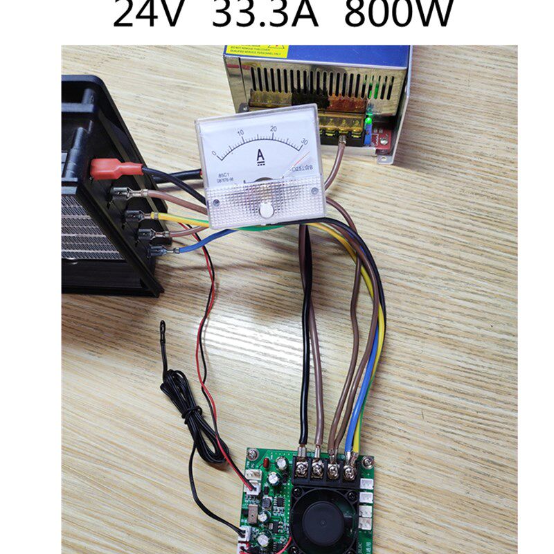 直流12v24v温控风扇电机自动调温调速调压2线3线4线风扇通用模块