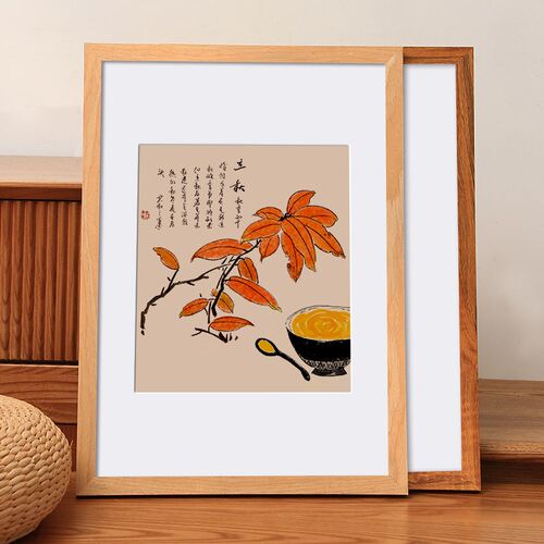 实木质相框挂墙画框外框装裱素描a34拼图海报4开8K展示镜框架定制