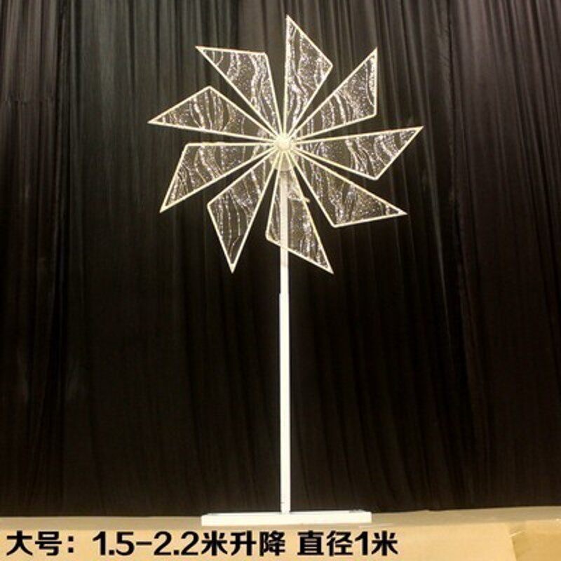婚庆道具电动旋转风车路引婚礼舞T台铁艺摩天轮架子场景装饰摆件