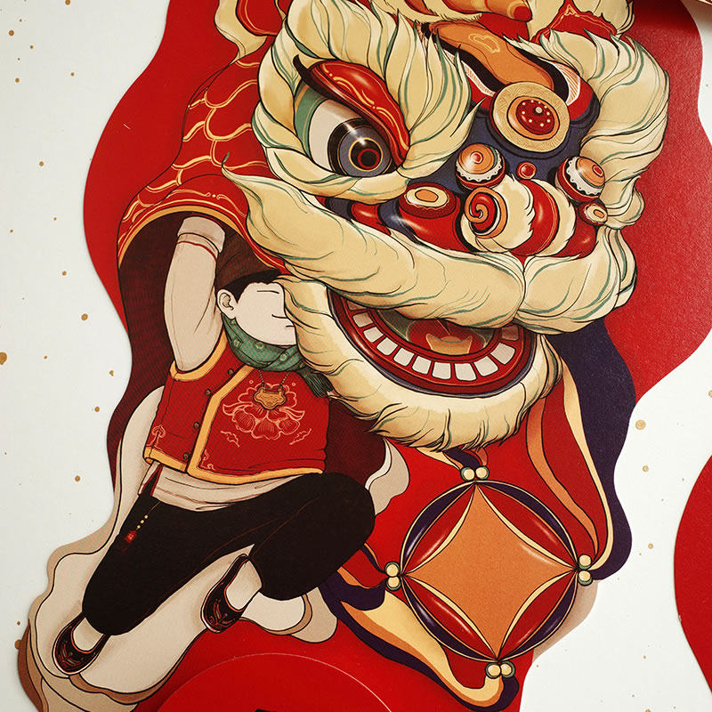 小对联过年新年马年乔迁新居2026装饰创意立体大门贴春联春节家用