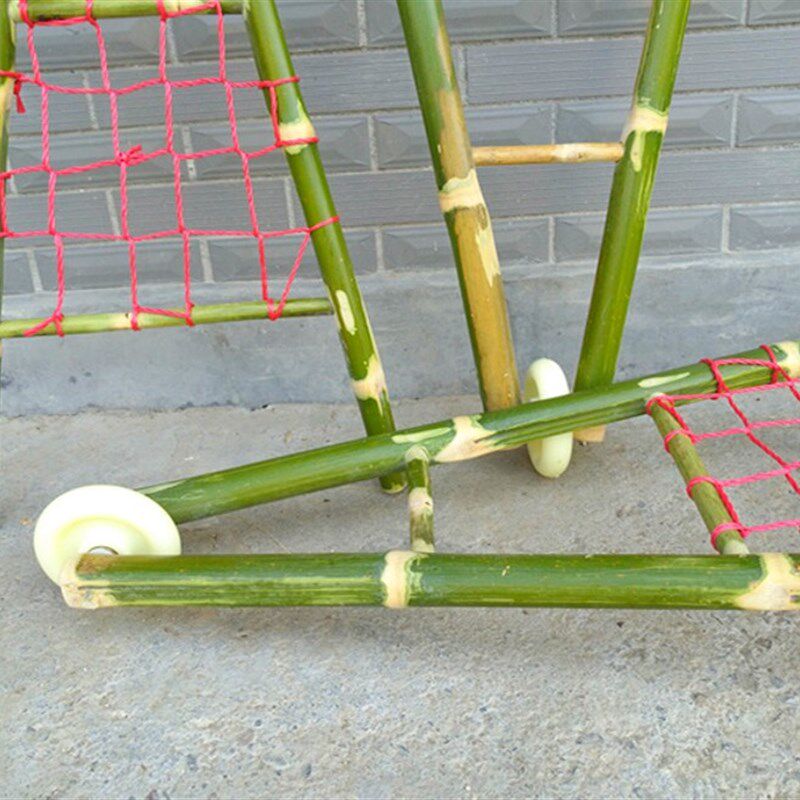 竹木小推车玩具手推车独轮车亲子活动玩具小孩户外游戏推车玩具