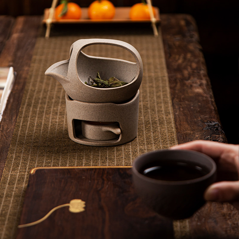 围炉煮茶炒茶烘茶器烤茶盘配件蜡烛温茶炉茶具配件全套小丁炉子