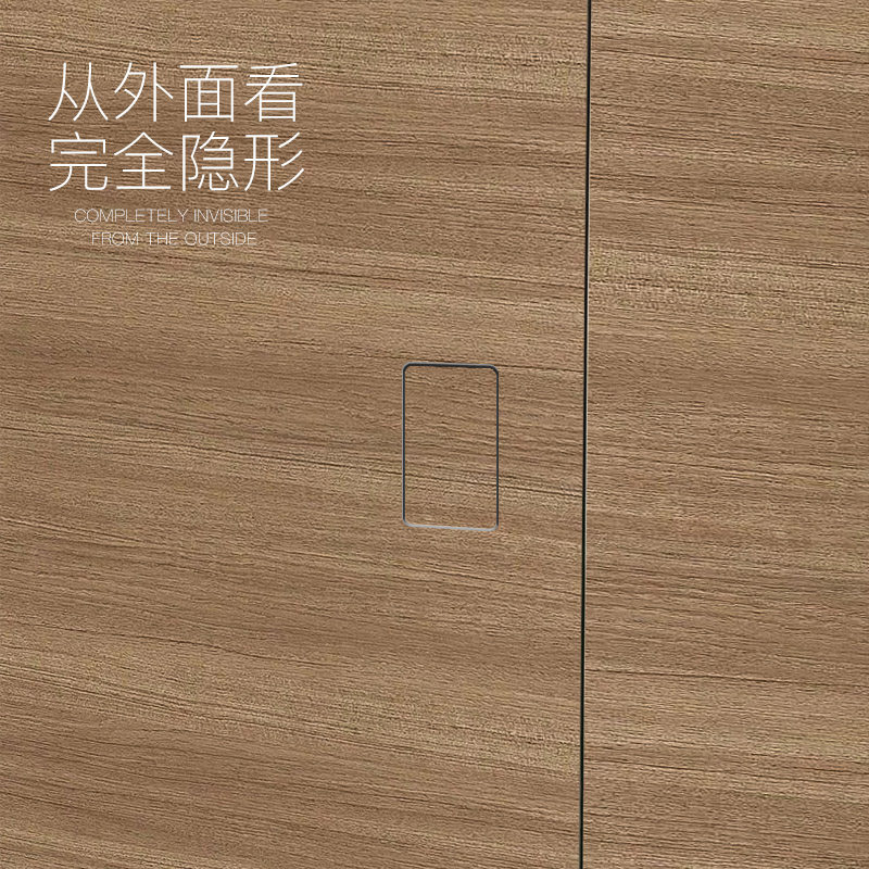 隐形门暗藏把手磁吸静音木门锁具卧室门锁按压式门把手手柄房门锁