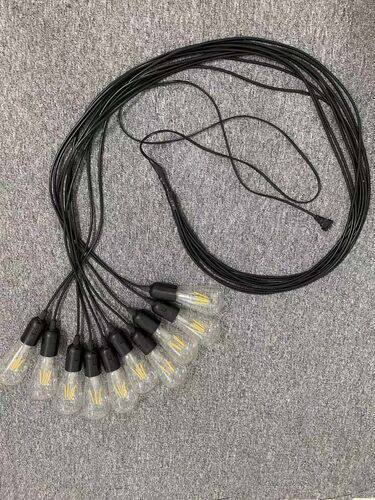 婚庆道具爱迪生灯泡吊灯婚礼迎宾橱窗复古串灯商场美陈扇形装饰灯