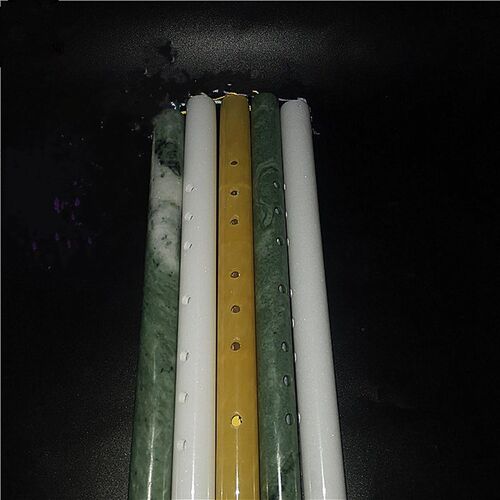 白色玉石笛子女古风箫短笛古装汉服舞蹈笛子道具乐器收藏摆件桌面