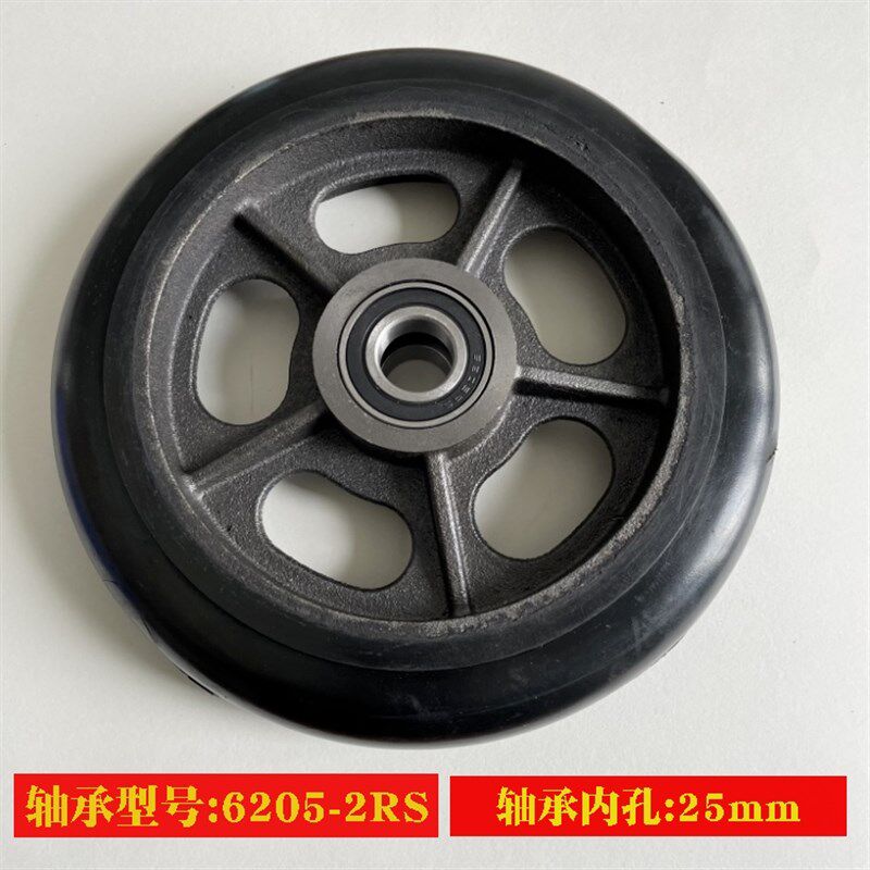 10寸橡胶轮加厚铁芯轮静音轮老虎车轮手推车轮拉车轮载重轮轴承轮
