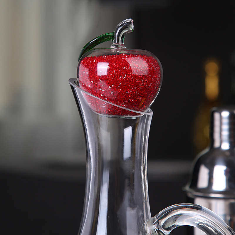 红酒醒酒器塞人造水晶玻璃酒器圆形套葡萄酒分玻璃防尘家用盖快速