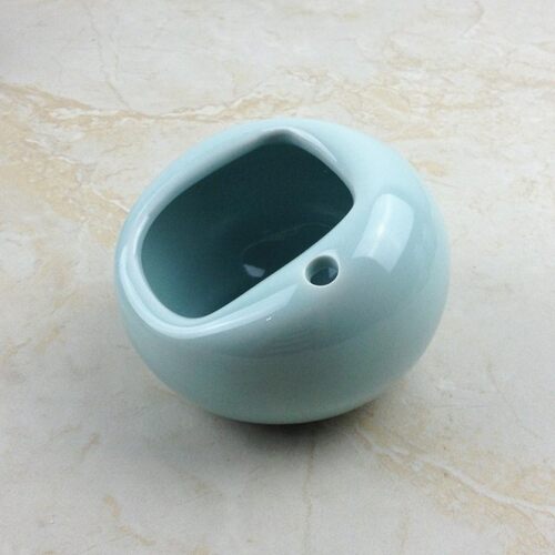 青瓷哥窑弟窑粉青梅子青烟灰缸仿古青瓷家居摆设品时尚鸟巢烟灰缸