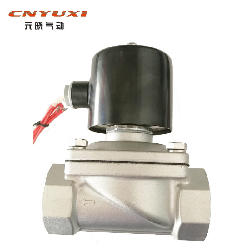 不锈钢水阀电磁阀2S-400-40 DN40 1.5寸开关控制排水气阀24V220V
