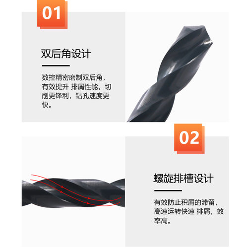 小柄钻头 等柄钻头 直钻 直柄麻花钻头14 16 18 20 22 25 30mm