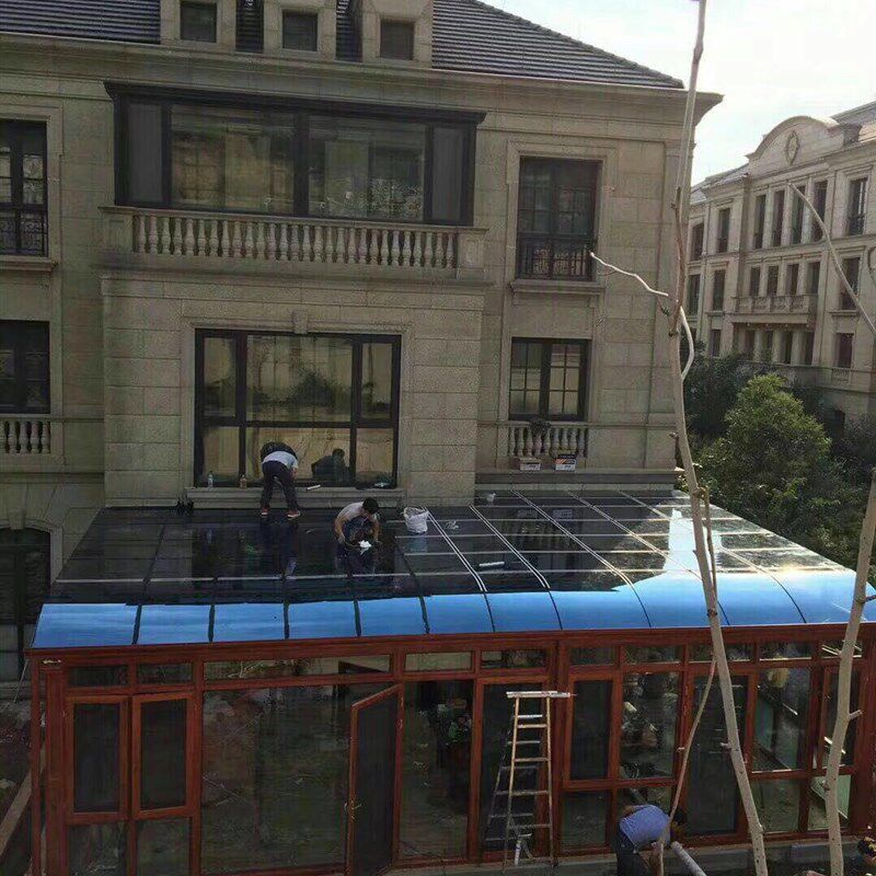 昆明玻璃阳光房断桥铝合金门窗隔音平开窗户封阳台定制大理阳光房