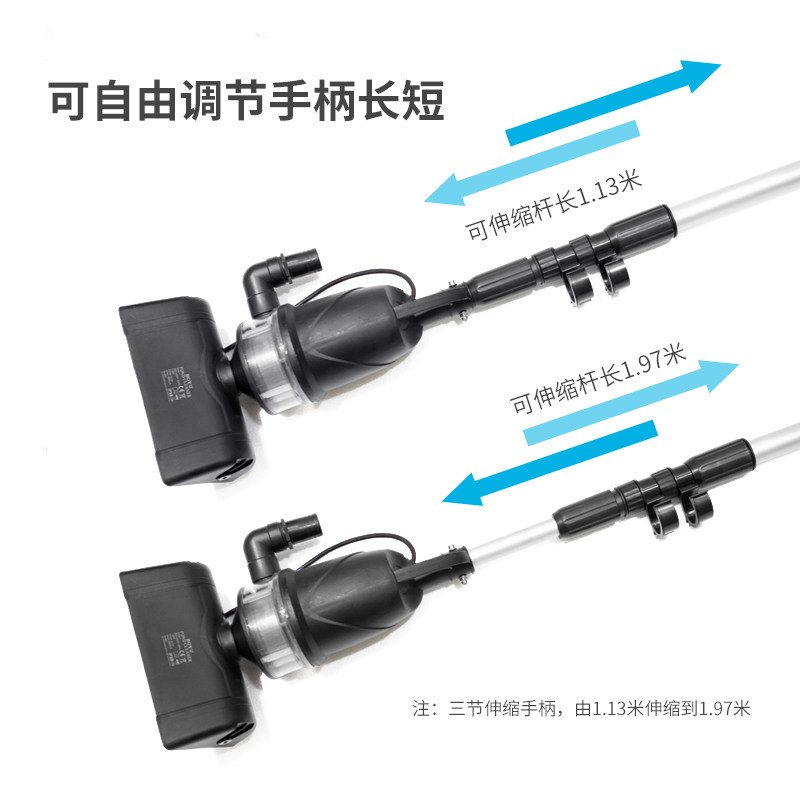 鱼池吸污机鱼池换水神器清洗过滤吸泥泵吸粪器泳池水下吸尘过滤器