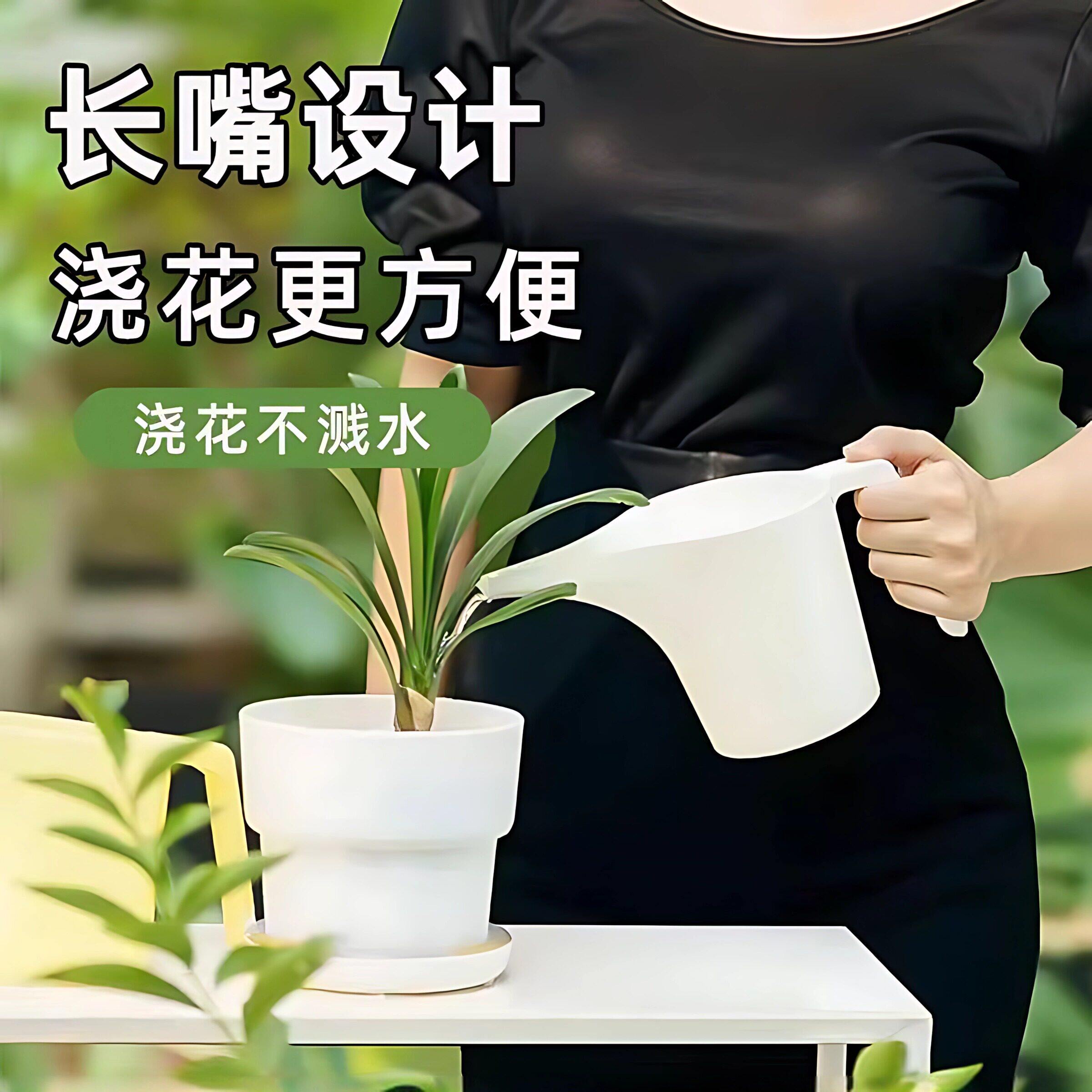 家用园艺长嘴手压大容量浇水壶