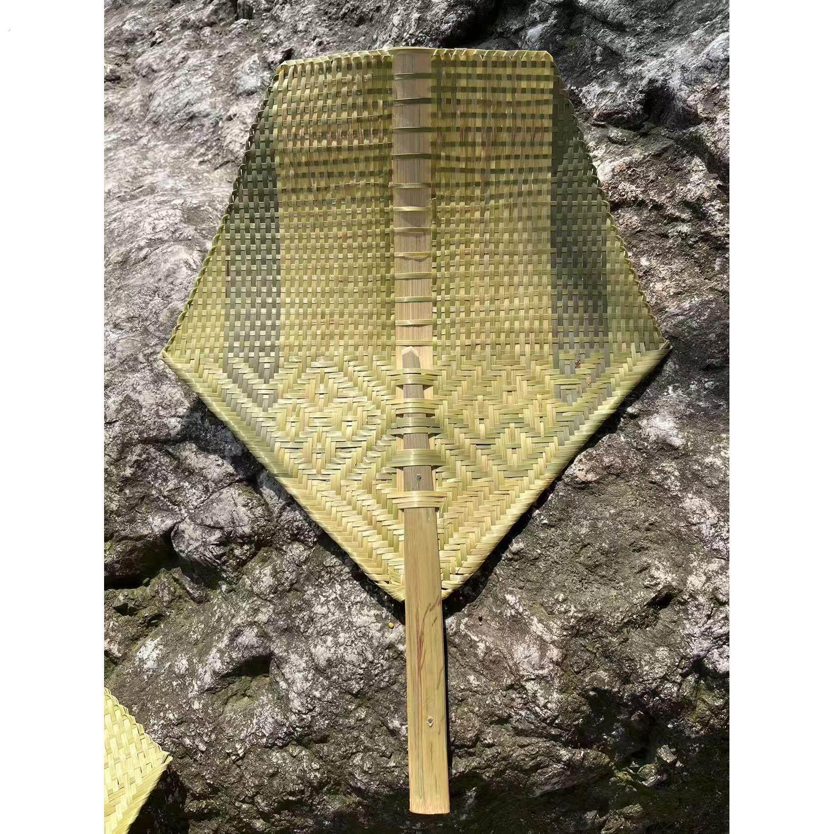 手工竹编扇子全竹扇老式大蒲扇编织竹子团扇夏季扇纳凉古风手摇扇