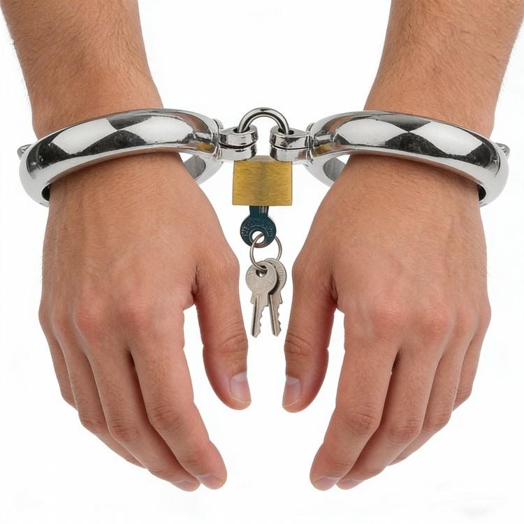 道具手拷皮革加重手考剧本杀游戏道具手錬加重情侣加厚脚铐