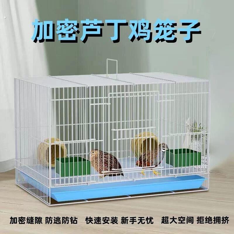 芦丁鸡专用养殖笼子家用加密大号芦丁鸡铁丝笼小鸡小鸭子鹌鹑鸟笼