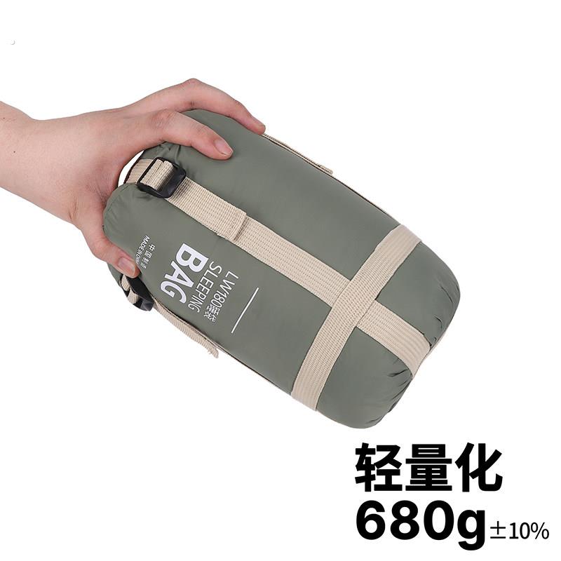 超轻便携迷你睡袋薄款户外徒步露营小体积睡袋单人信封睡袋