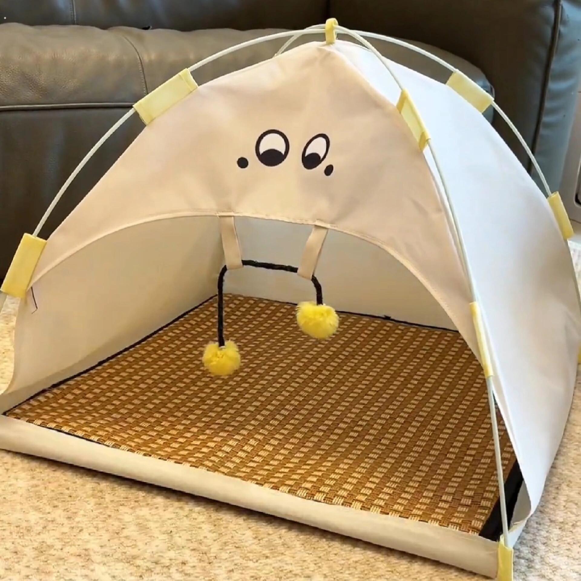 猫咪帐篷猫窝带凉席四季通用夏天户外狗狗帐篷睡窝春夏季宠物用品