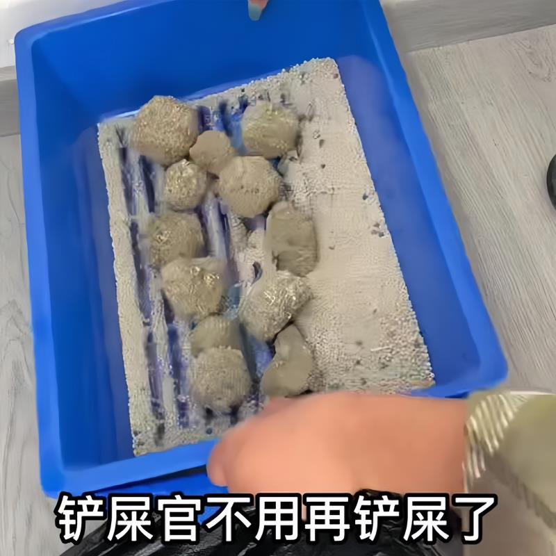 三层免铲屎猫砂盆解放双手懒人铲屎官好物加厚易冲刷重复使用新