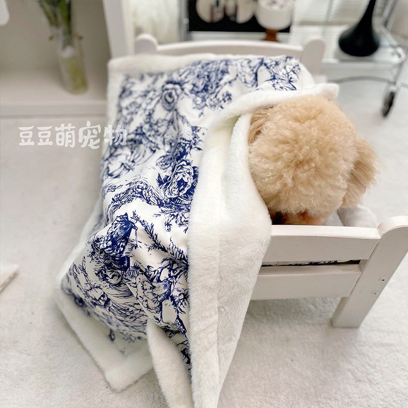 宠物睡觉用小被子狗狗猫咪毛毯秋冬双层兔兔绒柔软毯子