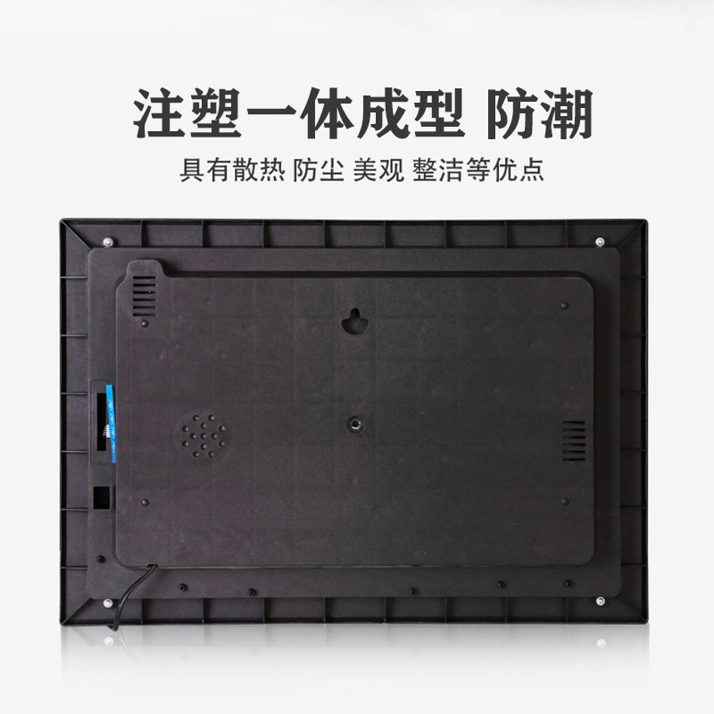 2023新款数码万年历挂钟电子钟表日历夜光静音简约时尚家用节气