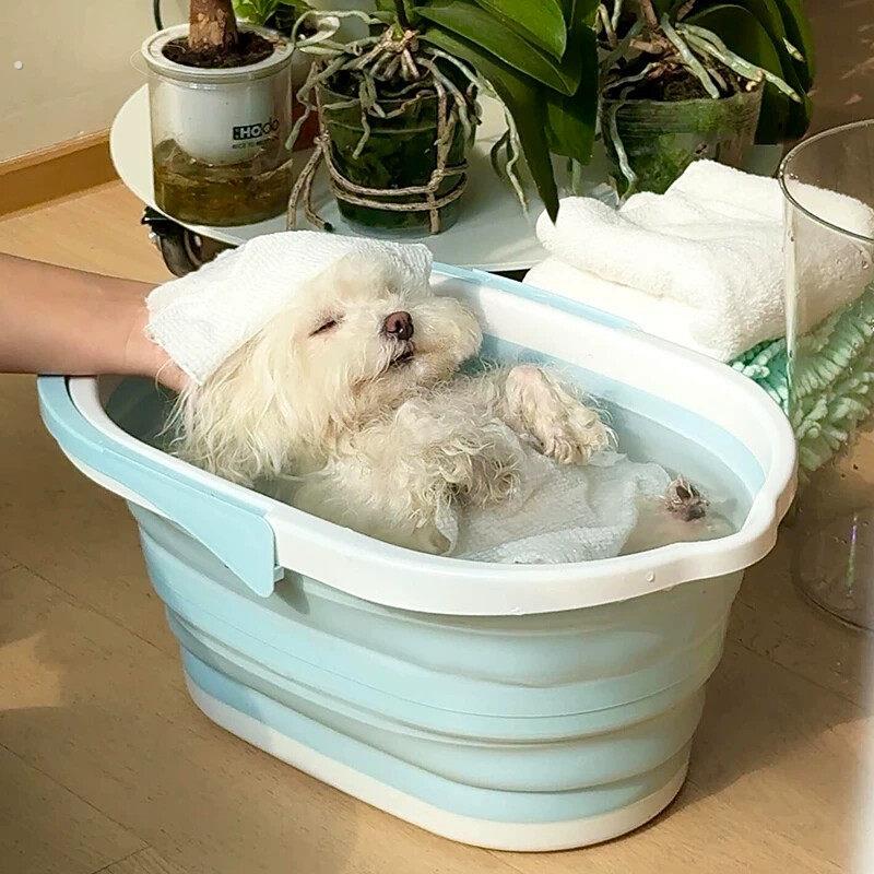 宠物狗狗洗澡盆折叠浴盆洗澡神器猫咪专用浴缸浴桶小型泰迪犬泡澡