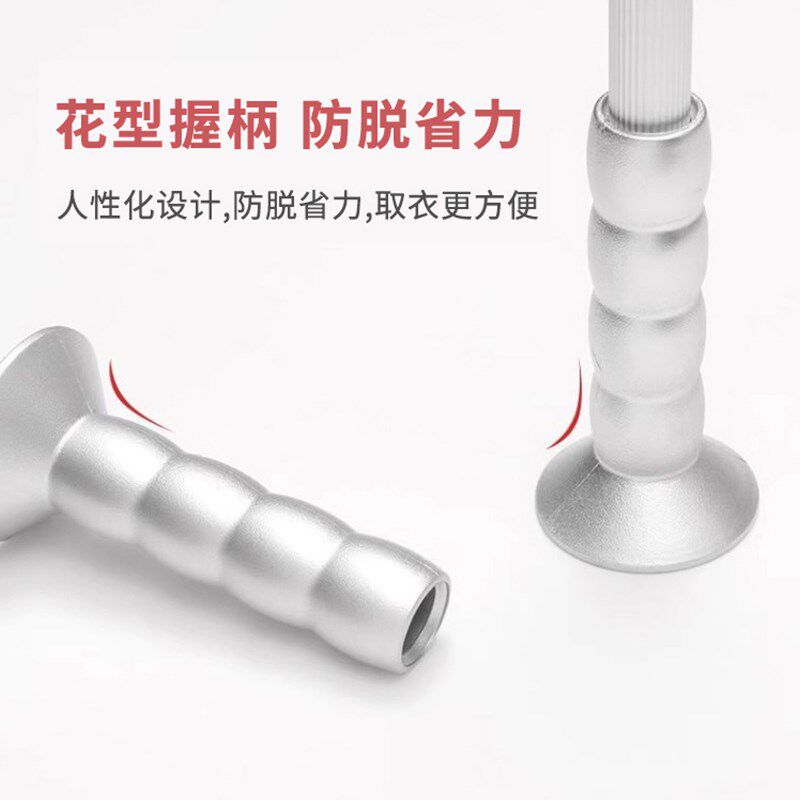 铝合金下拉式挂衣杆伸缩柜内衣架衣橱晾衣杆配件阻尼缓冲液压衣柜