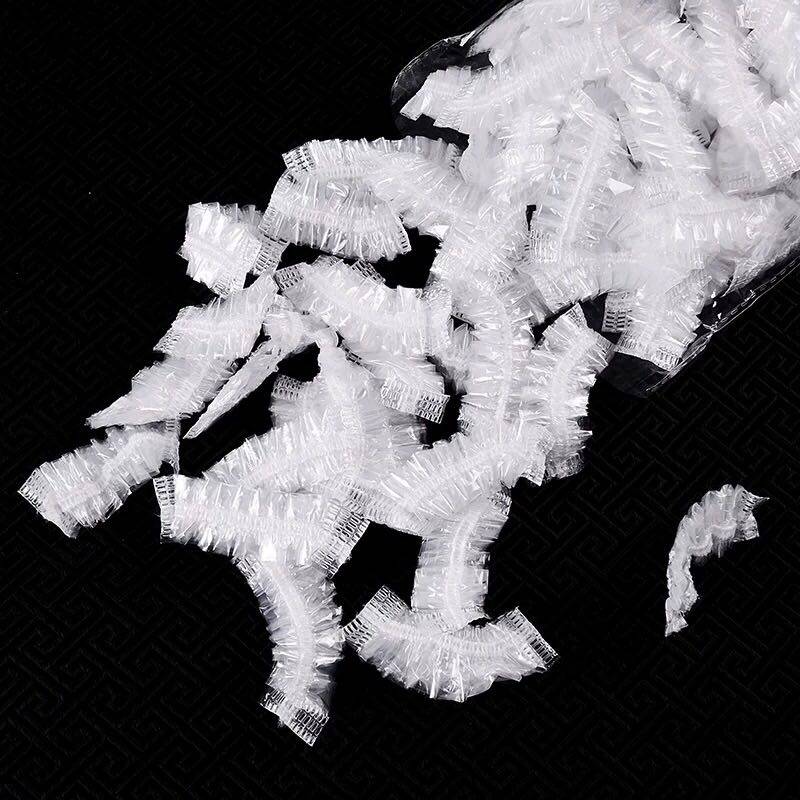 100只一次性耳套防水耳罩洗澡洗头耳朵防进水神器染发美发护耳套