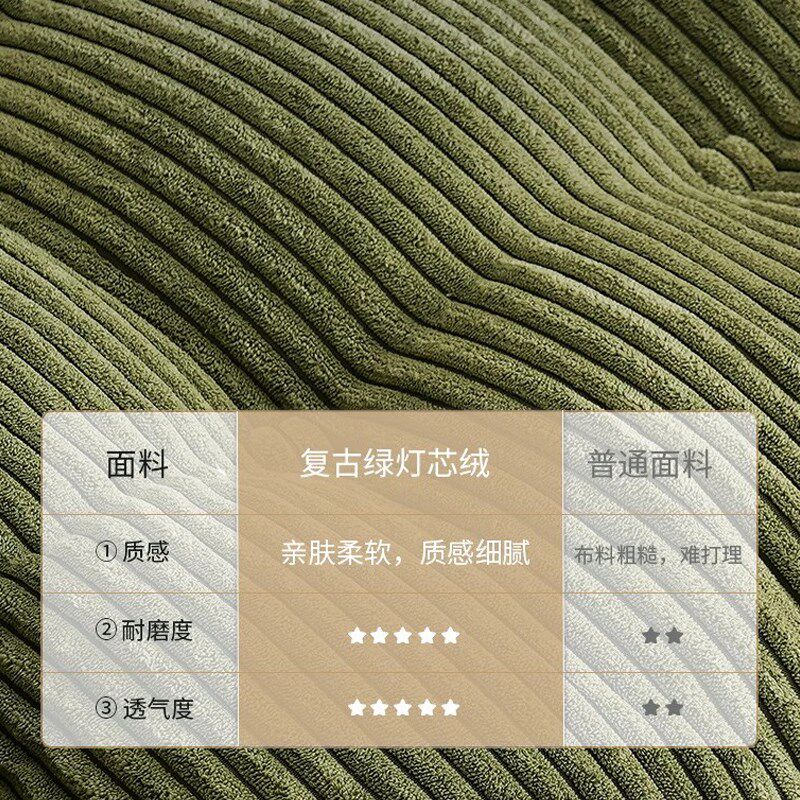 毛毛虫沙发套四季复古奶油风灯芯绒全包沙发套罩定制懒人防猫抓套