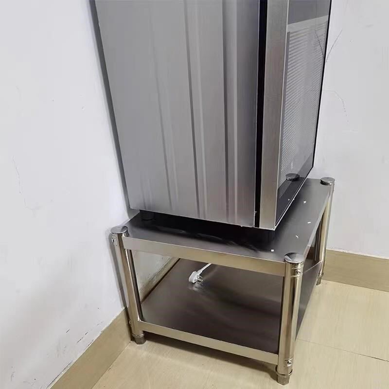 35高二层不锈钢置物架消毒柜保温汤桶架小洗衣机冰箱花盆垫高架子
