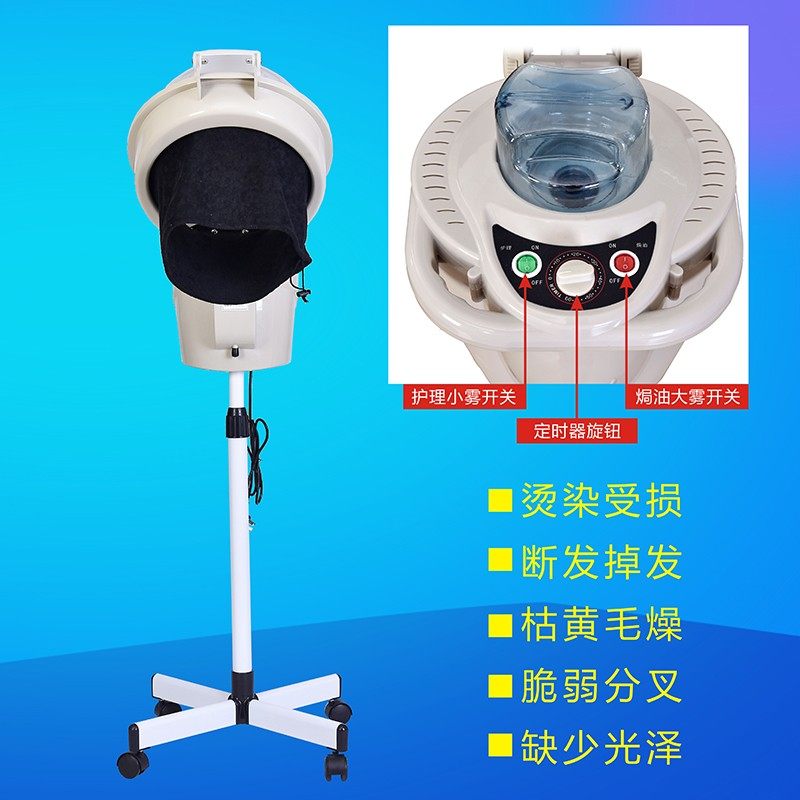 新款理发店蒸汽雾大焗油机立式美发局油机发廊养护理营养机家用