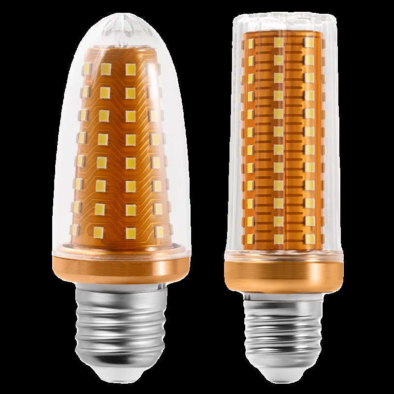 led玉米灯泡全光谱护眼灯家用超亮室内e27螺纹螺口节能三色照明灯