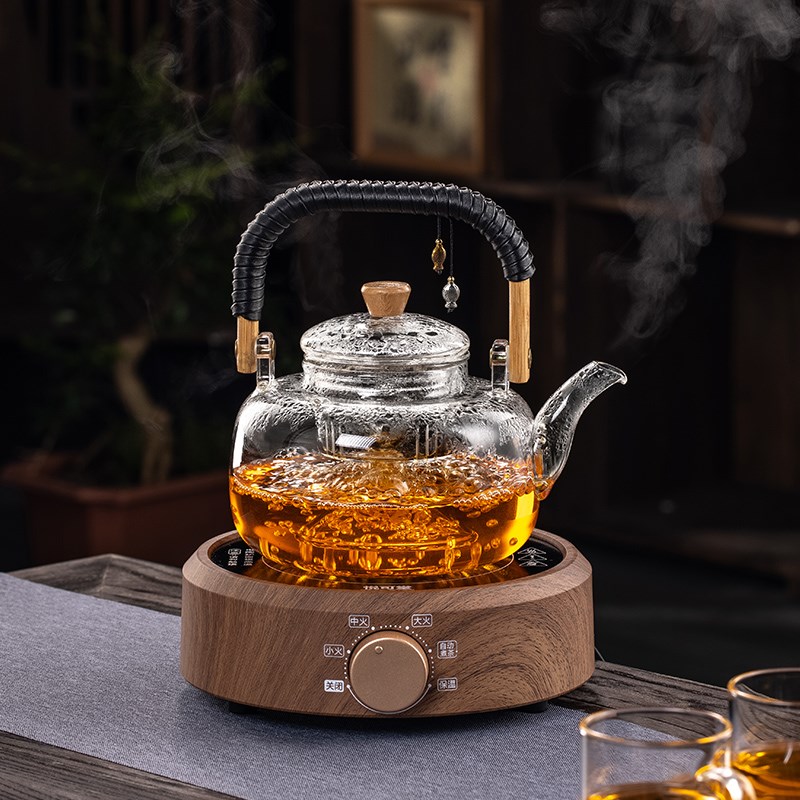 电陶炉煮茶新款罐罐茶煮茶器玻璃茶壶泡茶家用围炉煮茶电炉静音