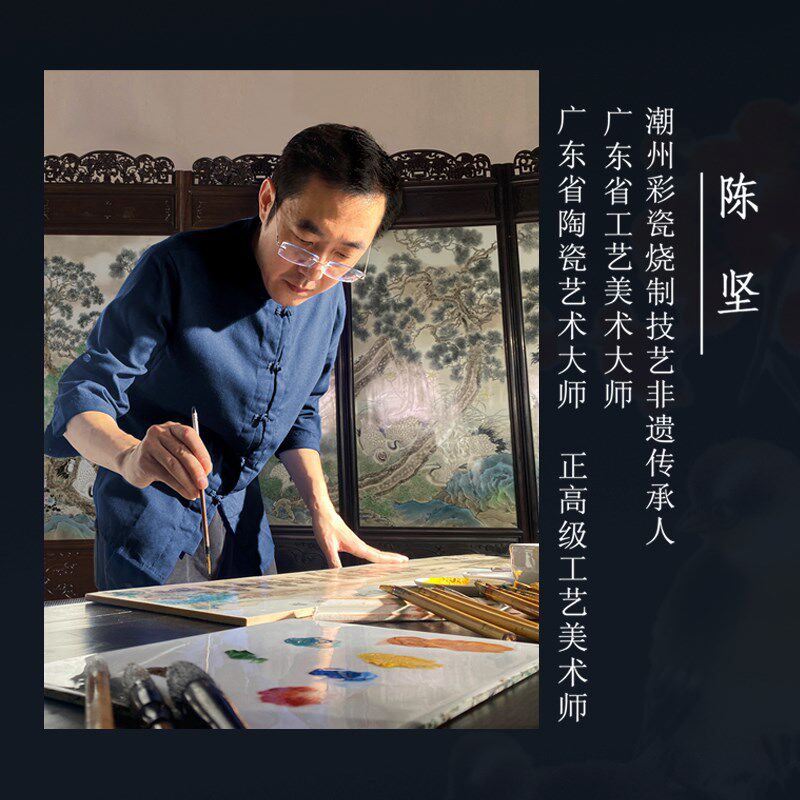 仰中美术馆羊脂玉梅花工夫茶具套装防烫办公室盖碗茶杯高档礼盒
