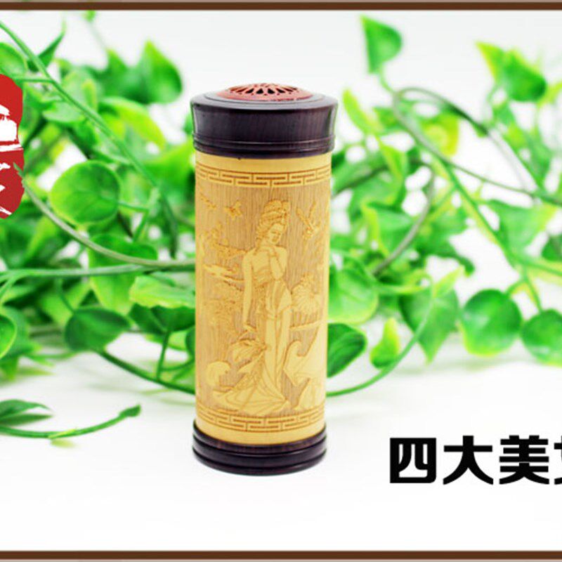 天然竹雕蛐蛐罐黑檀木竹蛉蟋蟀虫笼子文玩鸣虫叫罐虫具纯手工包邮