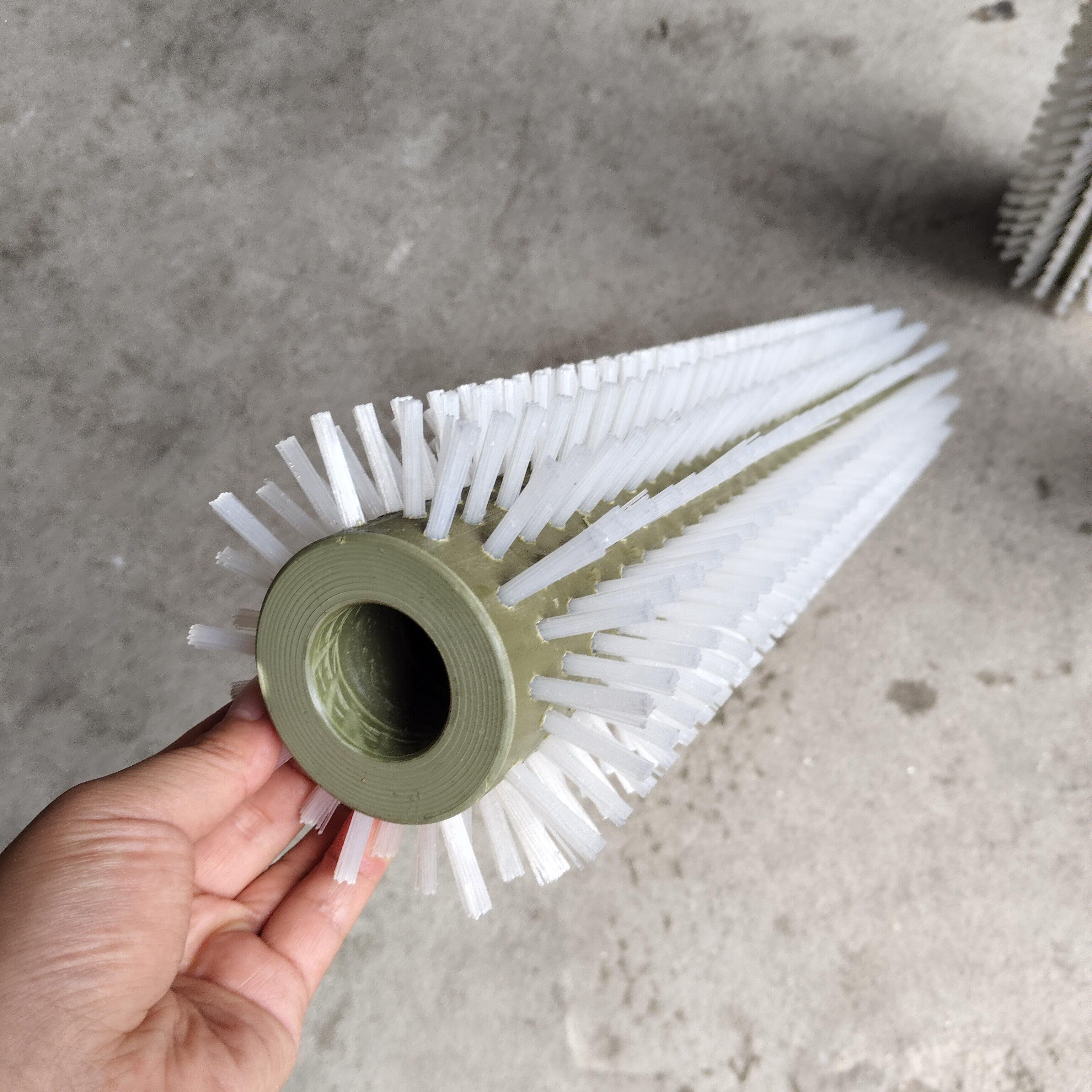 工业毛刷辊滚筒刷尼龙刷子软毛刷空筒圆刷子硬毛旋转圆形毛刷辊
