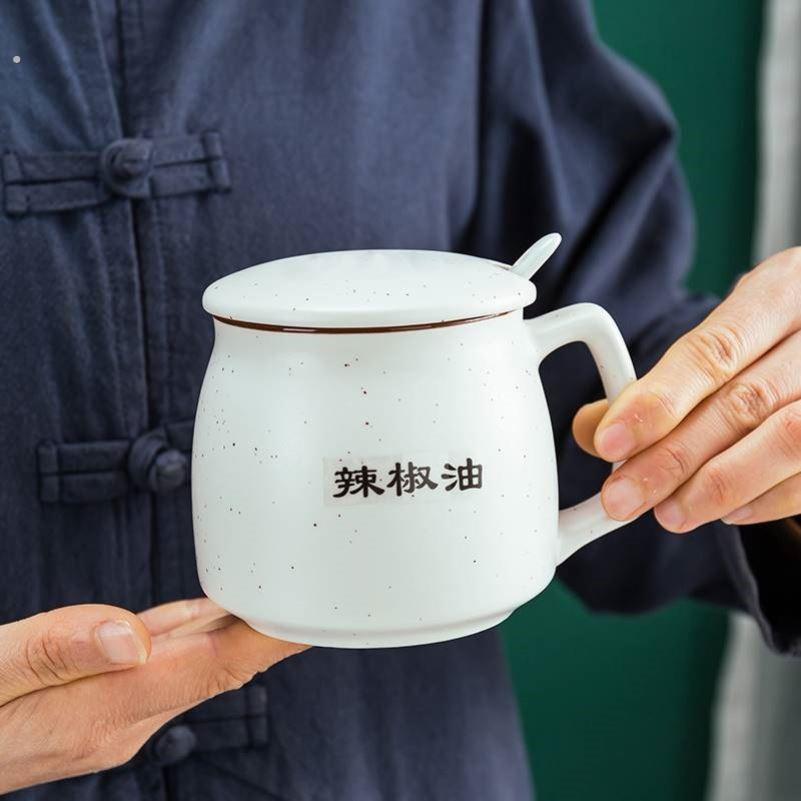 热油直泼装熟油专用罐油泼辣子罐陶瓷家用耐高温罐子辣椒罐带把手