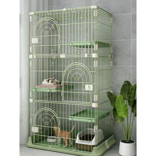 猫笼子猫别墅家用室内带厕所超大自由空间小型猫舍猫咪猫屋
