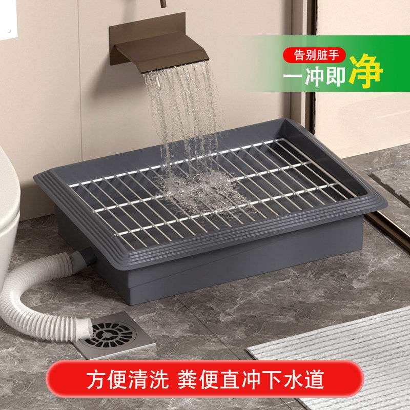 狗厕所中小型犬加厚防踩屎可冲水狗狗厕所直排下水道专用狗尿喷